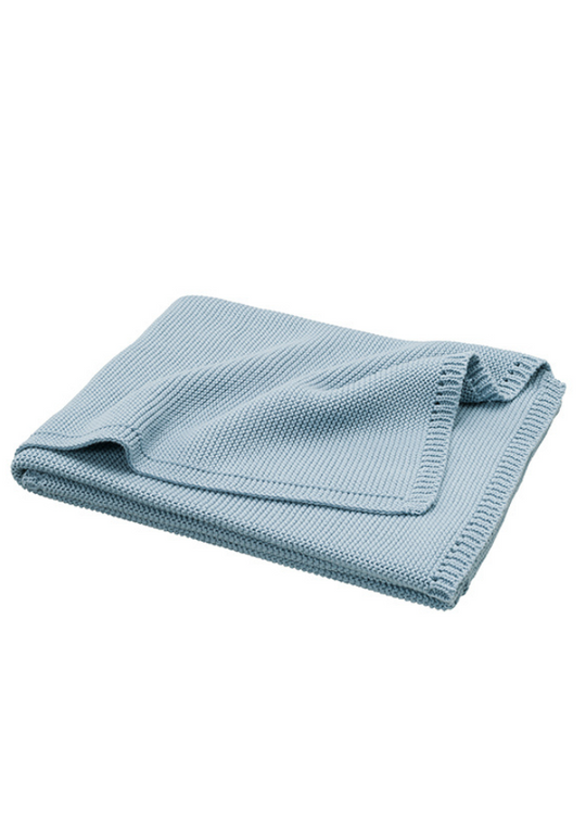 Navy Blue Organic Cotton Knitted Blanket 80X100 cm B200-25 Fresk
