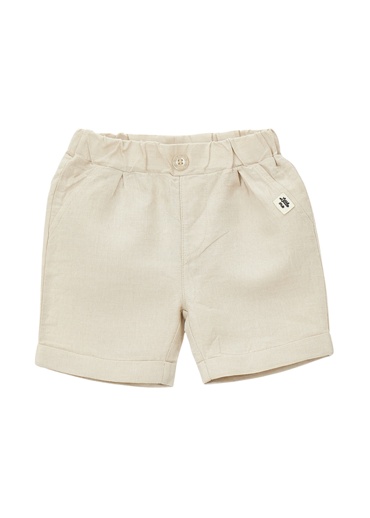 Beige Linen and Cotton Shorts 4.G170/00 iDO