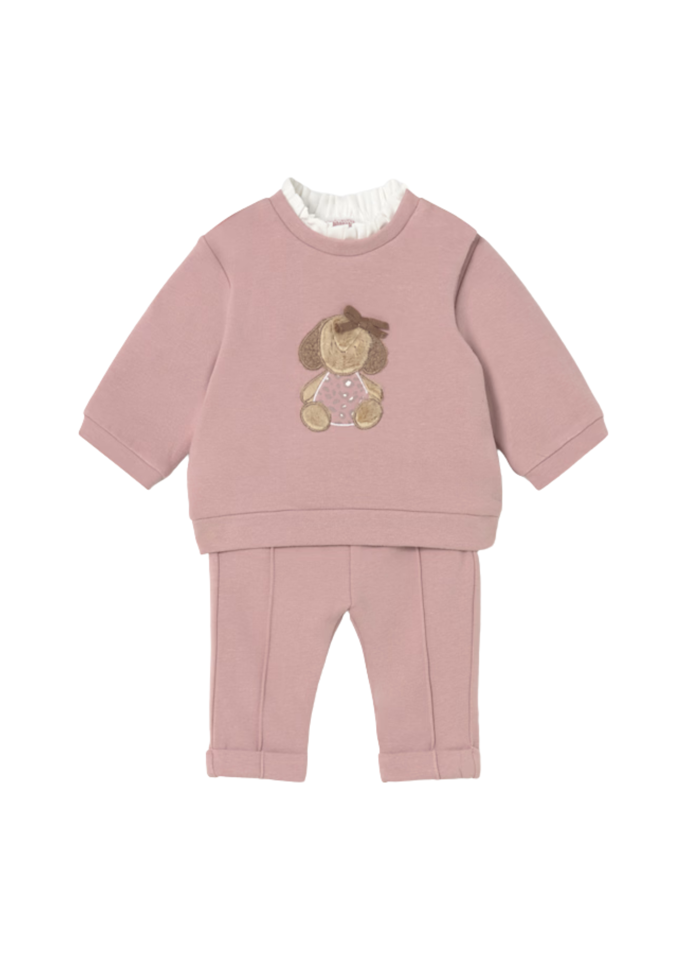 Set 2 Piese Bluza si Pantaloni Lungi Roz 2560 Mayoral