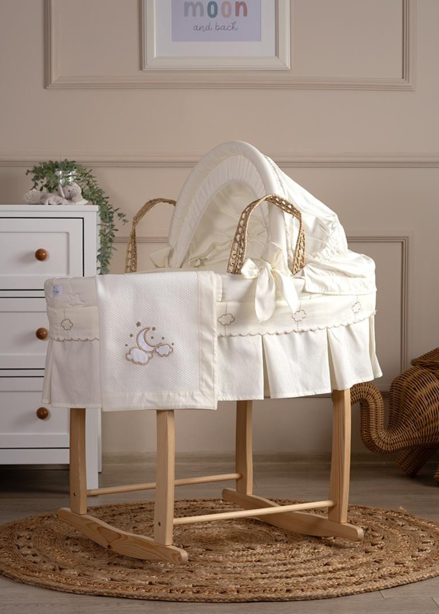 Set Cosulet Palmier Bebe Natural & Salteluta & Set Textil 0416 FunnaBaby