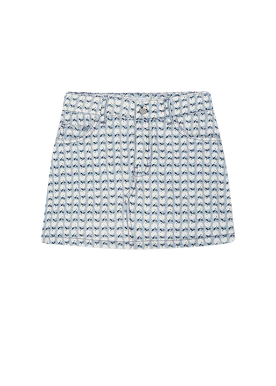 Blue skirt with print 4905 Mayoral