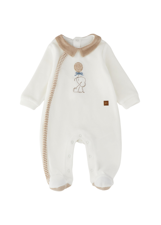 Salopeta Lunga din Velur Ivory cu Bej 0112 – Minibanda