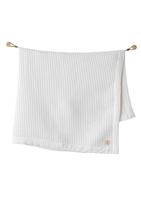 Waffle muslin blanket, natural white, art AC25887 Andywawa