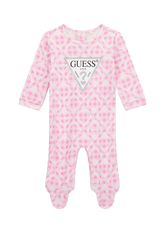 Salopeta Lunga Roz cu Imprimeu S6RG00 KA6W4 P499 Guess