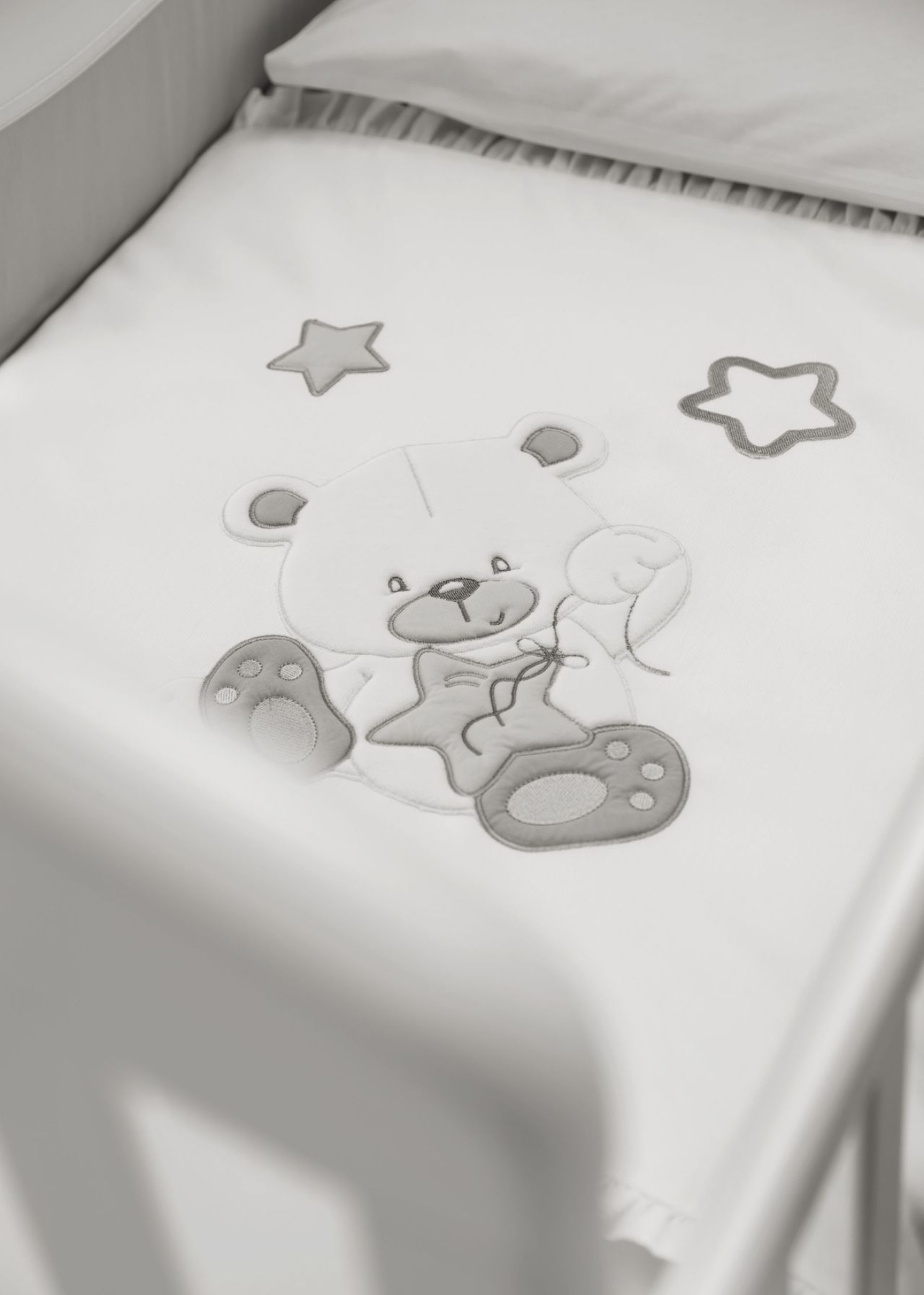 Set Lenjerie Patut 3 Piese Dido Alb-Gri Azzurra