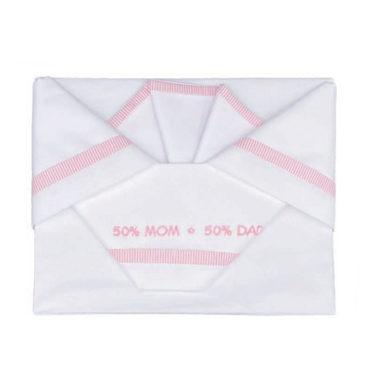 Crib Bedding Set 3 Pieces 120x60cm &amp; 127x63cm Pink Mom&amp;Dad D86 Andy &amp; Helen Italia