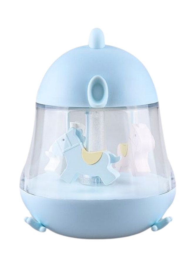 Lampa de Veghe Carusel Bleu cu Sunete 52-0026 Rabbit & Friends