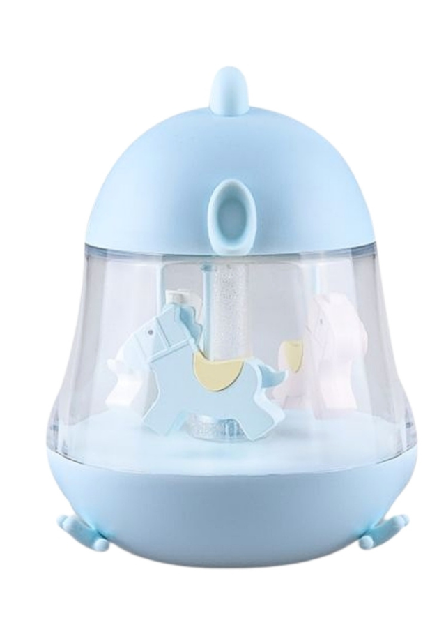 Lampa de Veghe Carusel Bleu cu Sunete 52-0026 Rabbit & Friends - Camera Bebelusului