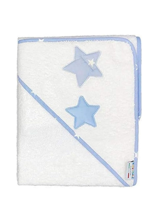 Prosop cu Capison Alb cu Stelute Bleu 100x100 cm D50 Andy&Helen