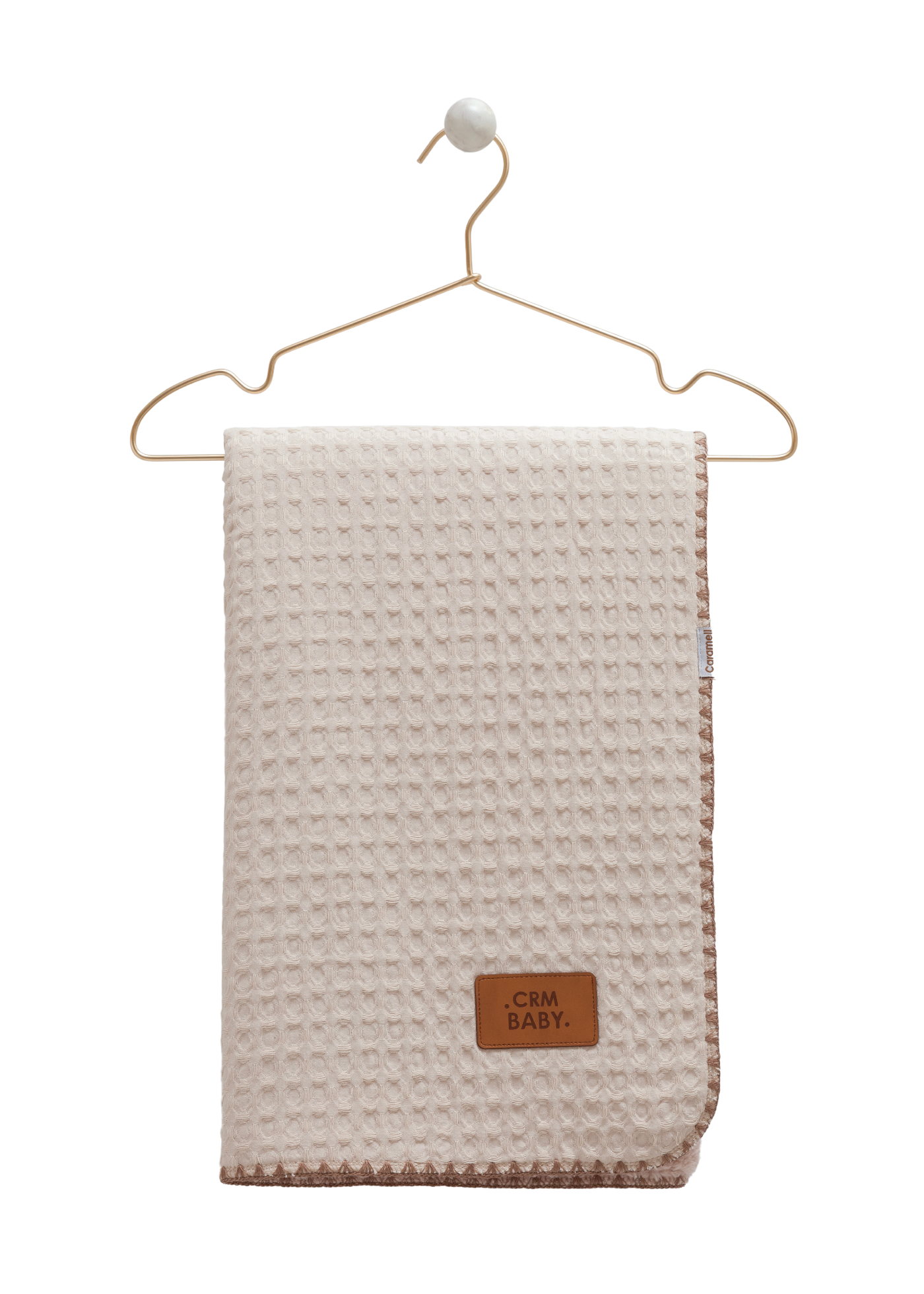 Patura Calduroasa Roz Pudra Bumbac Gofrat si Plus BTK2120 85 x 90 cm Mell Sweet Baby