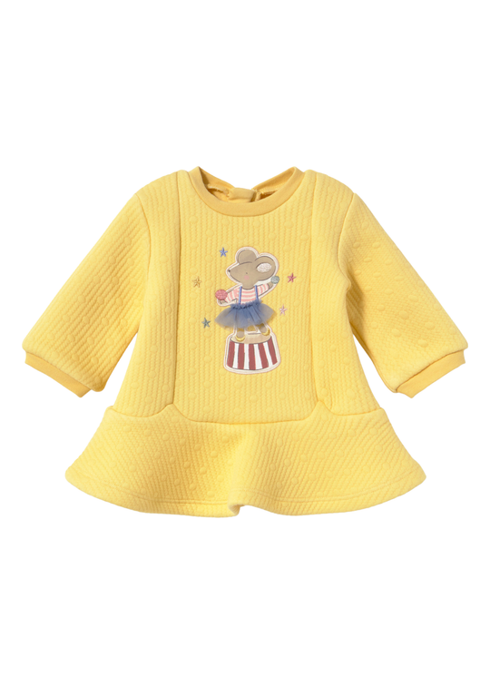 Rochie Galbena cu Soricel, Maneca Lunga, 2806 – Mayoral