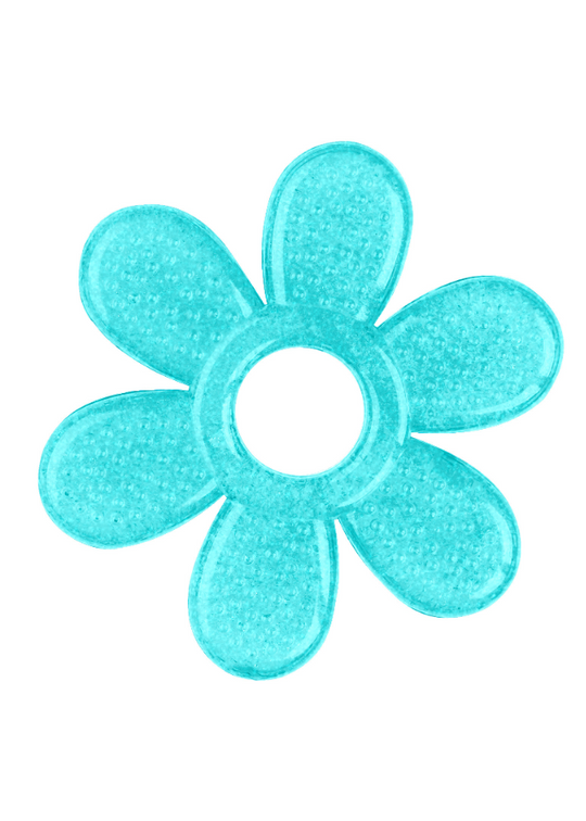 Зубне кільце для прорізування зубів з бірюзовою квіткою 1060 BabyOno