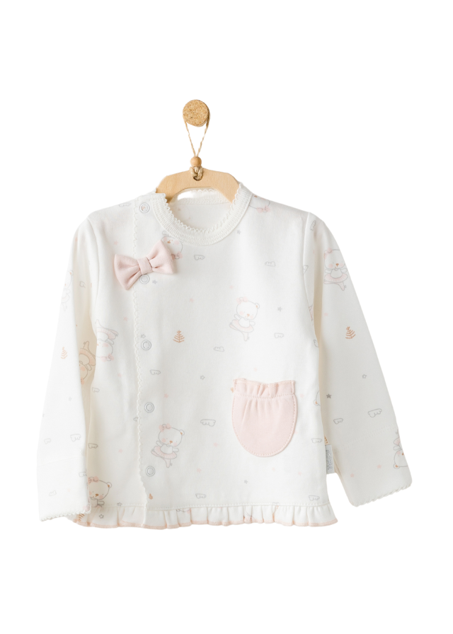 Set 10 Piese Maternitate Crem cu Roz cu Ursuleti AC25951 Andywawa