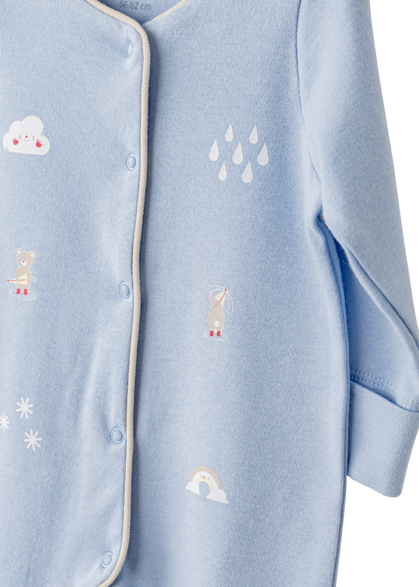 Salopeta Lunga Bleu cu Ursi si Nori AC26072 Andywawa