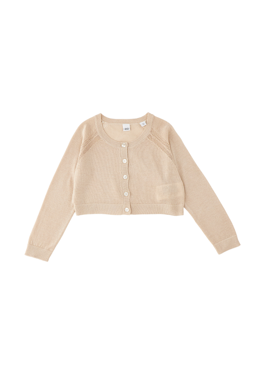 Cardigan Tricotat Bej Auriu 4.G314/00 iDO