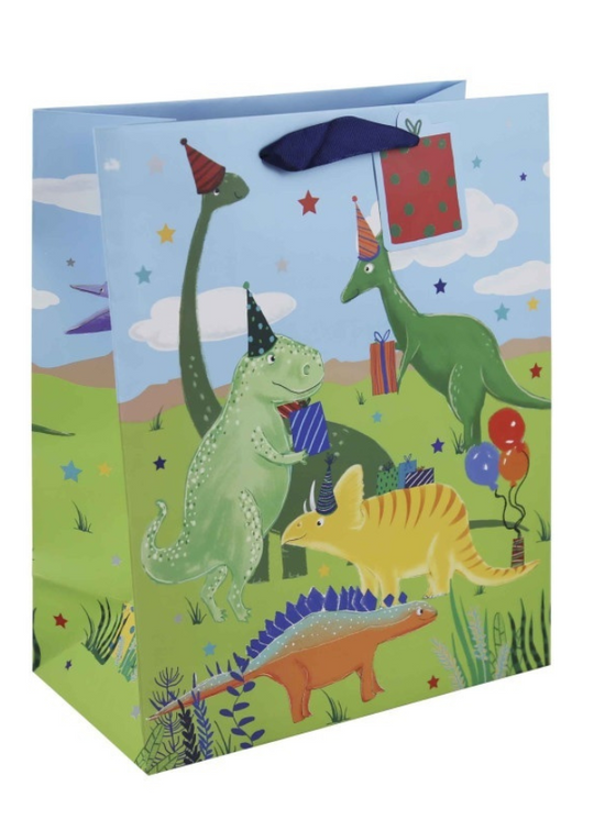 Green Dinosaur Gift Bag 34822 GDSE402 M Ginza