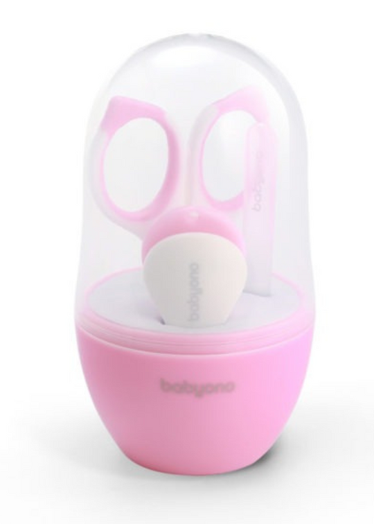 Дитячий манікюрний набір 3 предмети, рожевий BabyOno 398/02