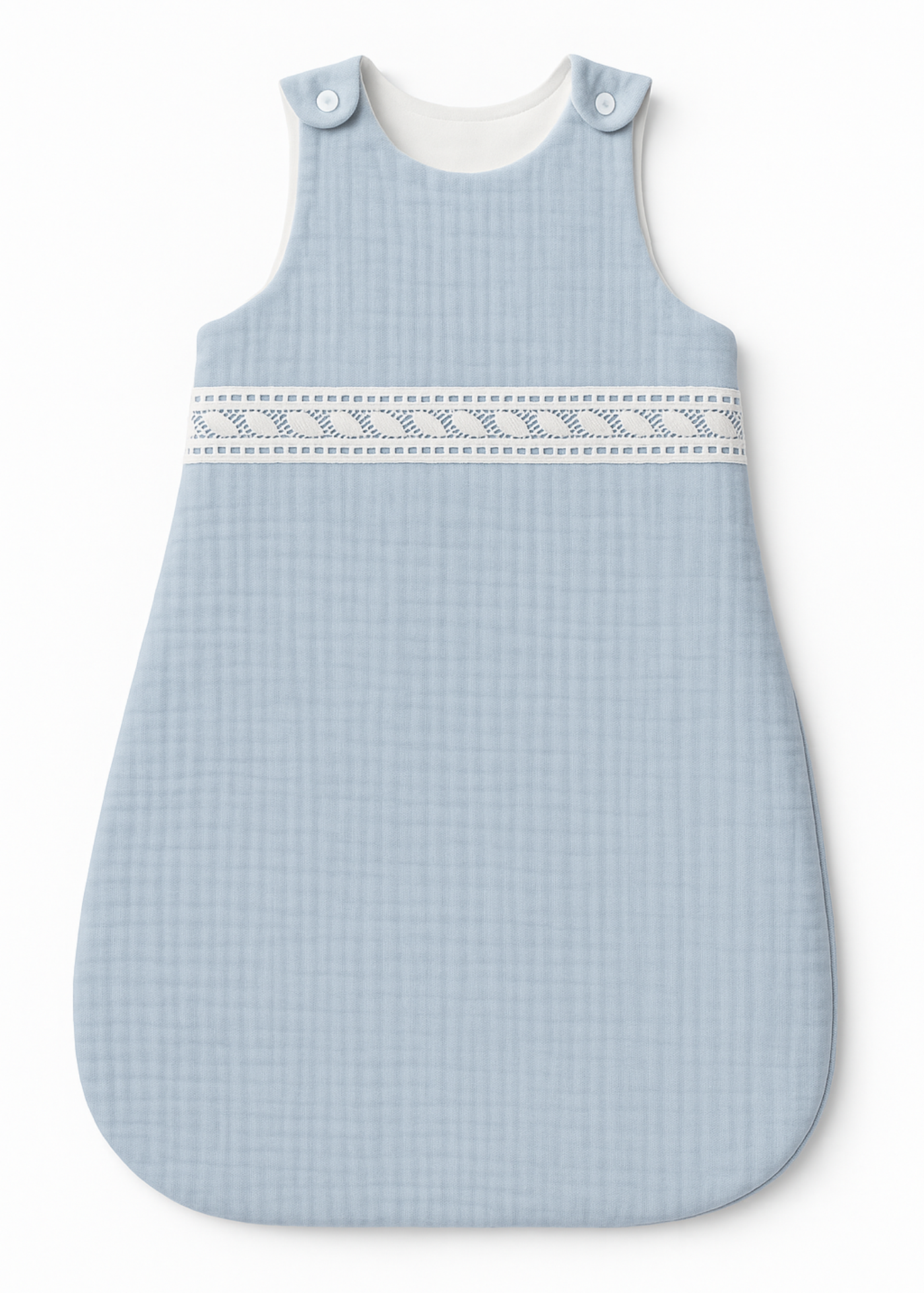 Blue Muslin Sleeping Bag for Boys AnneBebe 