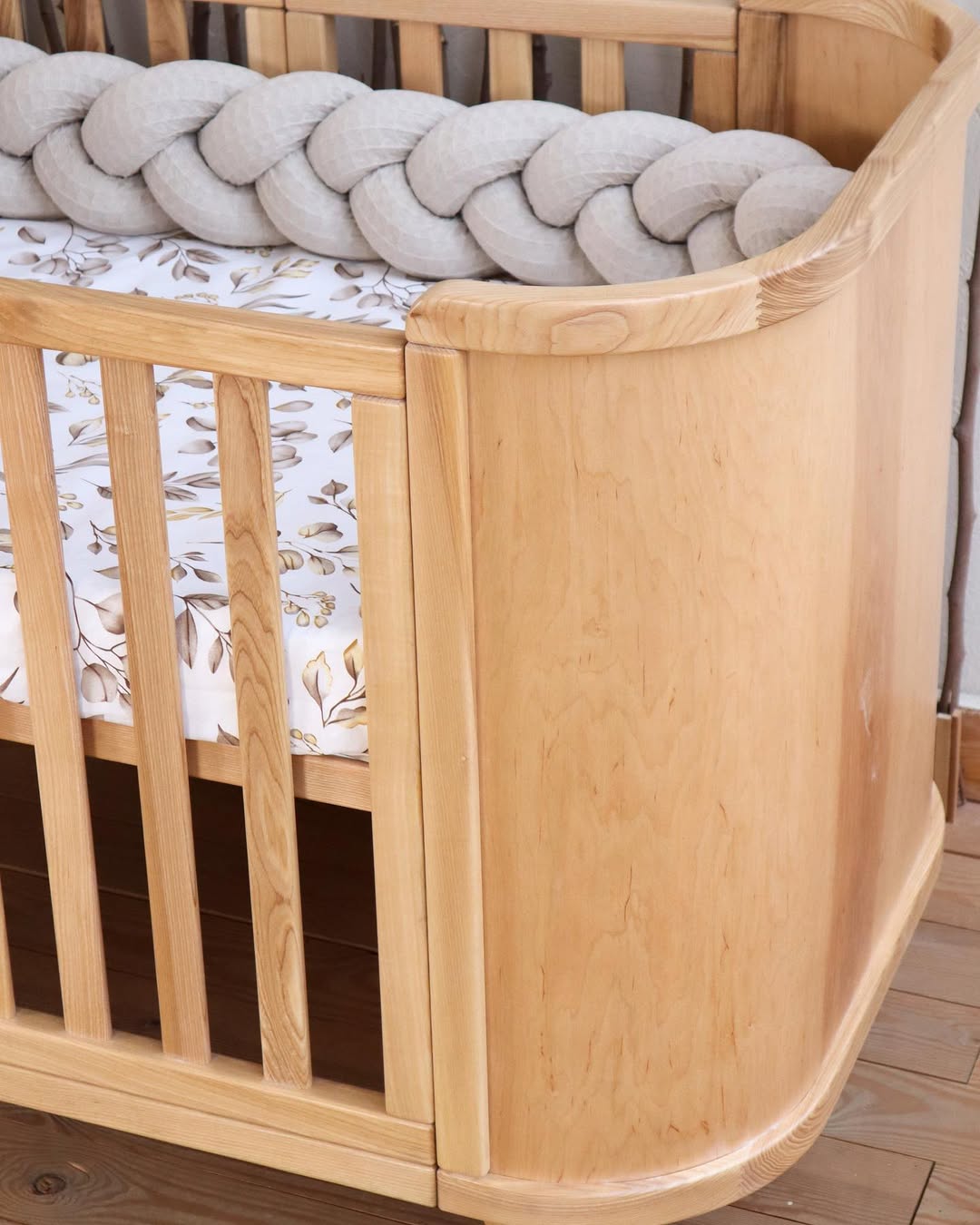 Patut bebelusi evolutiv cosleeper lemn Natur Boho Simplu culoar Natural Ingvart