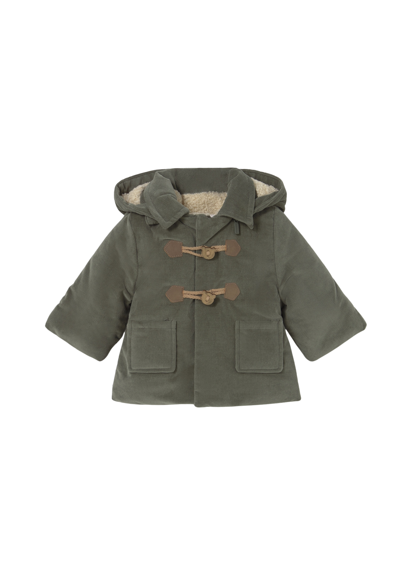 Palton Verde cu Captuseala din Blana 2411 Mayoral