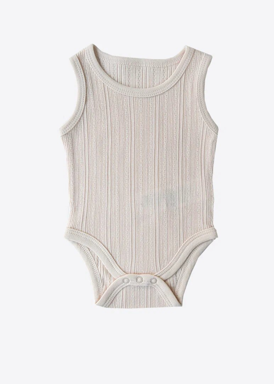 Kitikate Beige Sleeveless Bodysuit S57542