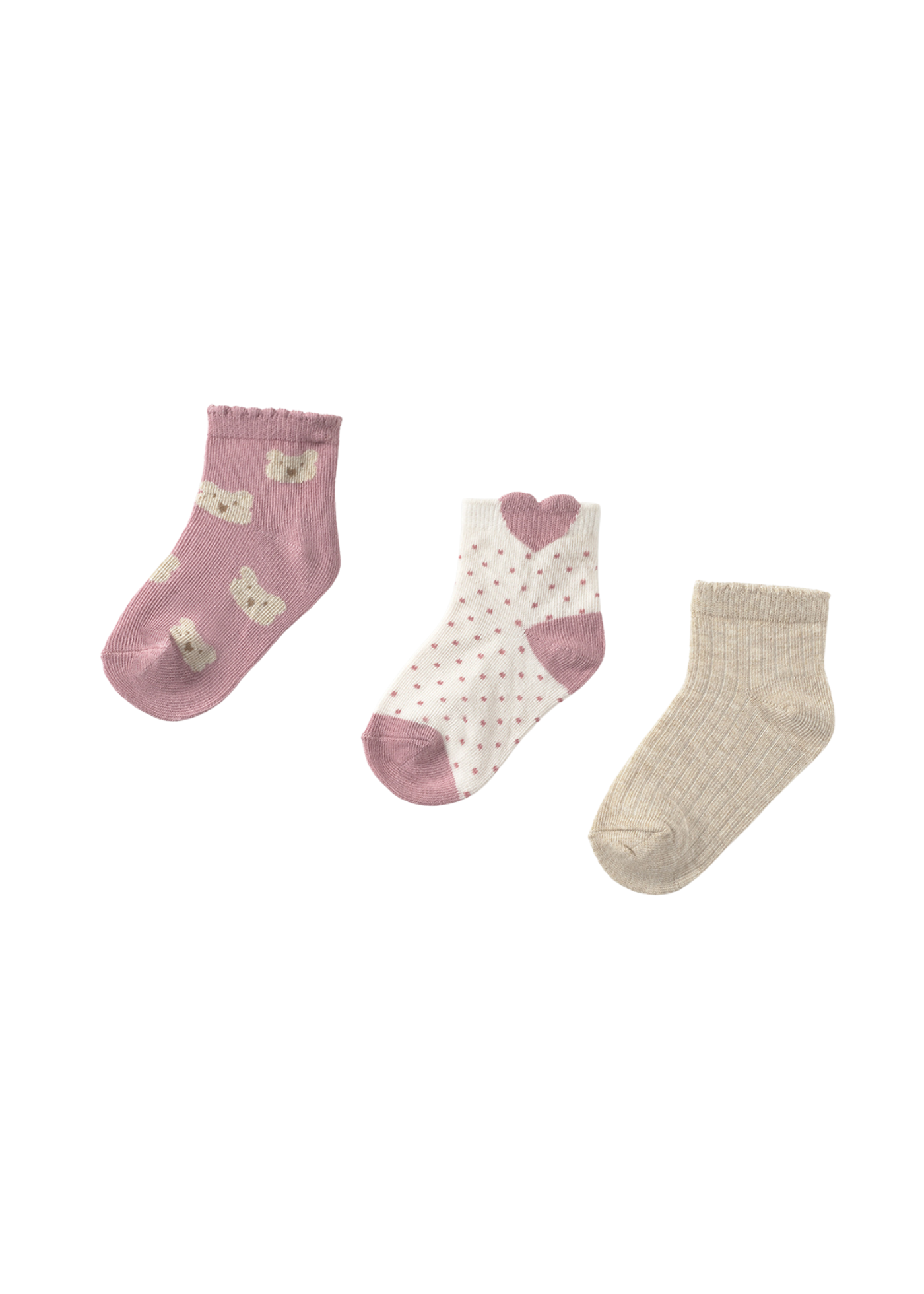 Set 3 Sosete Frez cu Bej 10012 Mayoral