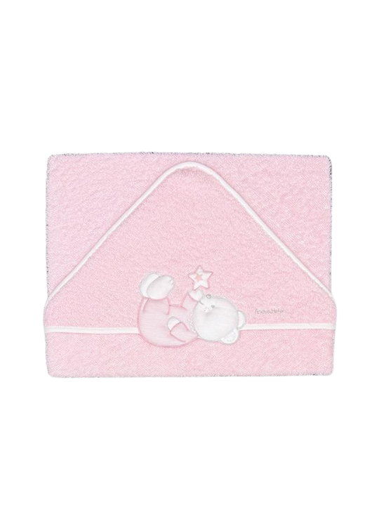 Prosop cu Capison Roz cu Ursulet 100x100 cm D05 Andy&Helen