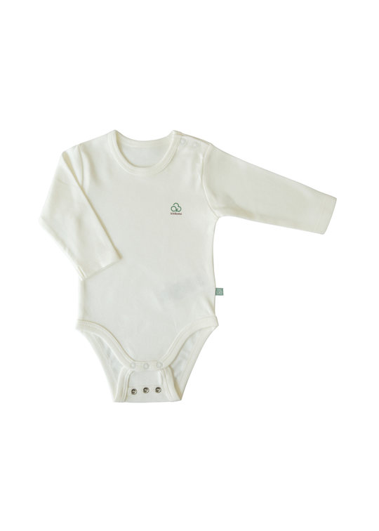 Body Maneca Lunga Crem Bumbac Organic Extensibil S38558 Kitikate