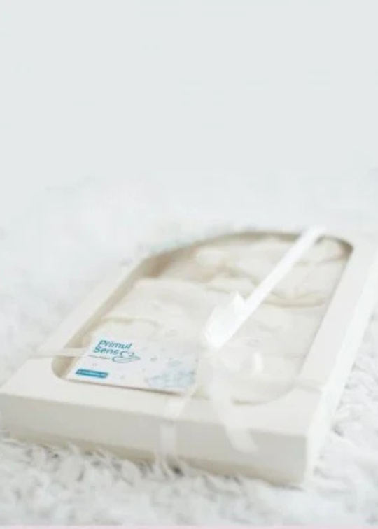 Set 10 Piese Nou-Nascut Prematur Crem din Bumbac Organic - Set nr.12 - MOM-012 ORGANIC KIDS RETAIL SRL