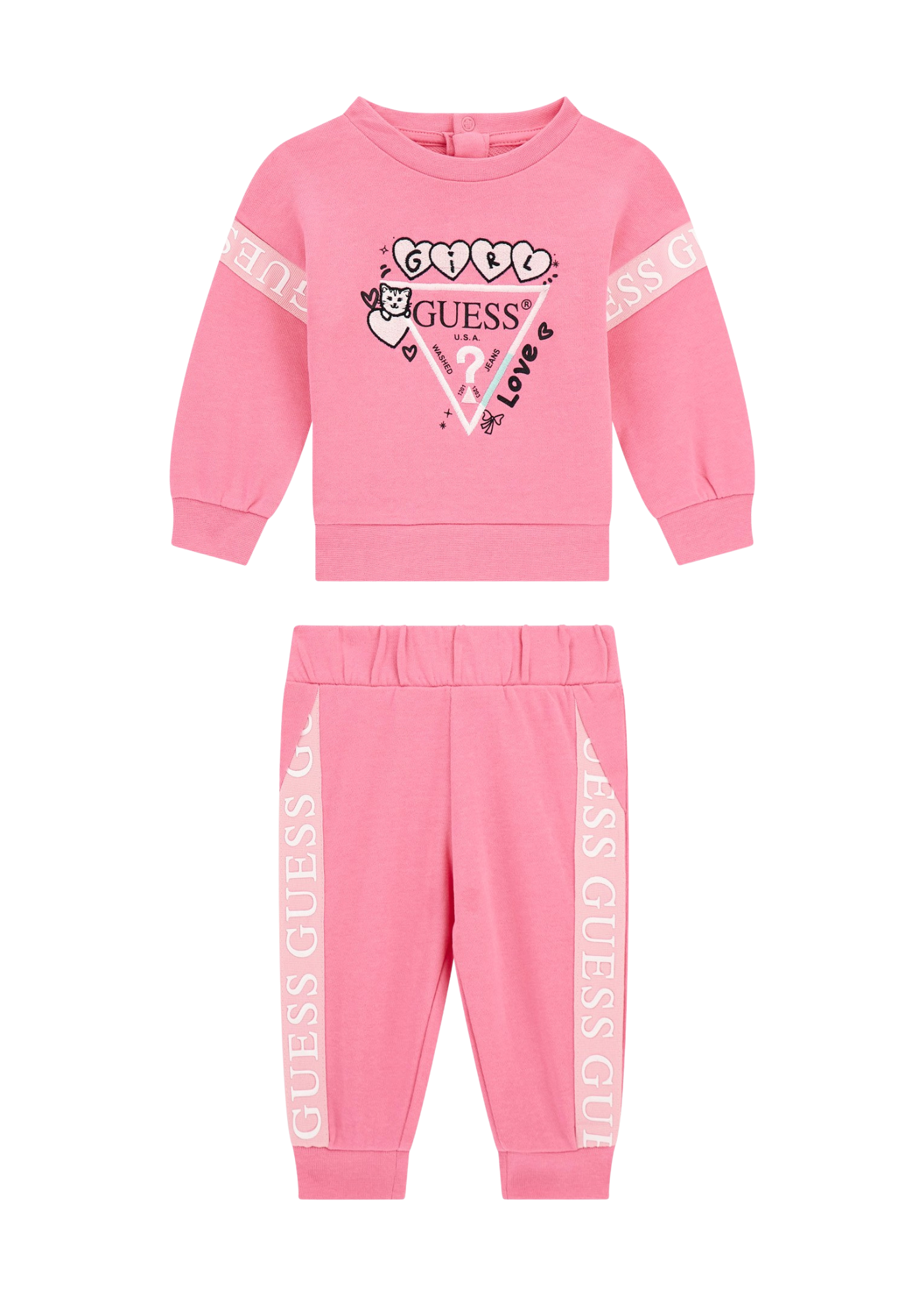 Trening 2 Piese Frez Bluza Sport si Pantaloni Lungi A5YG03 KA6R4 G6N3 Guess