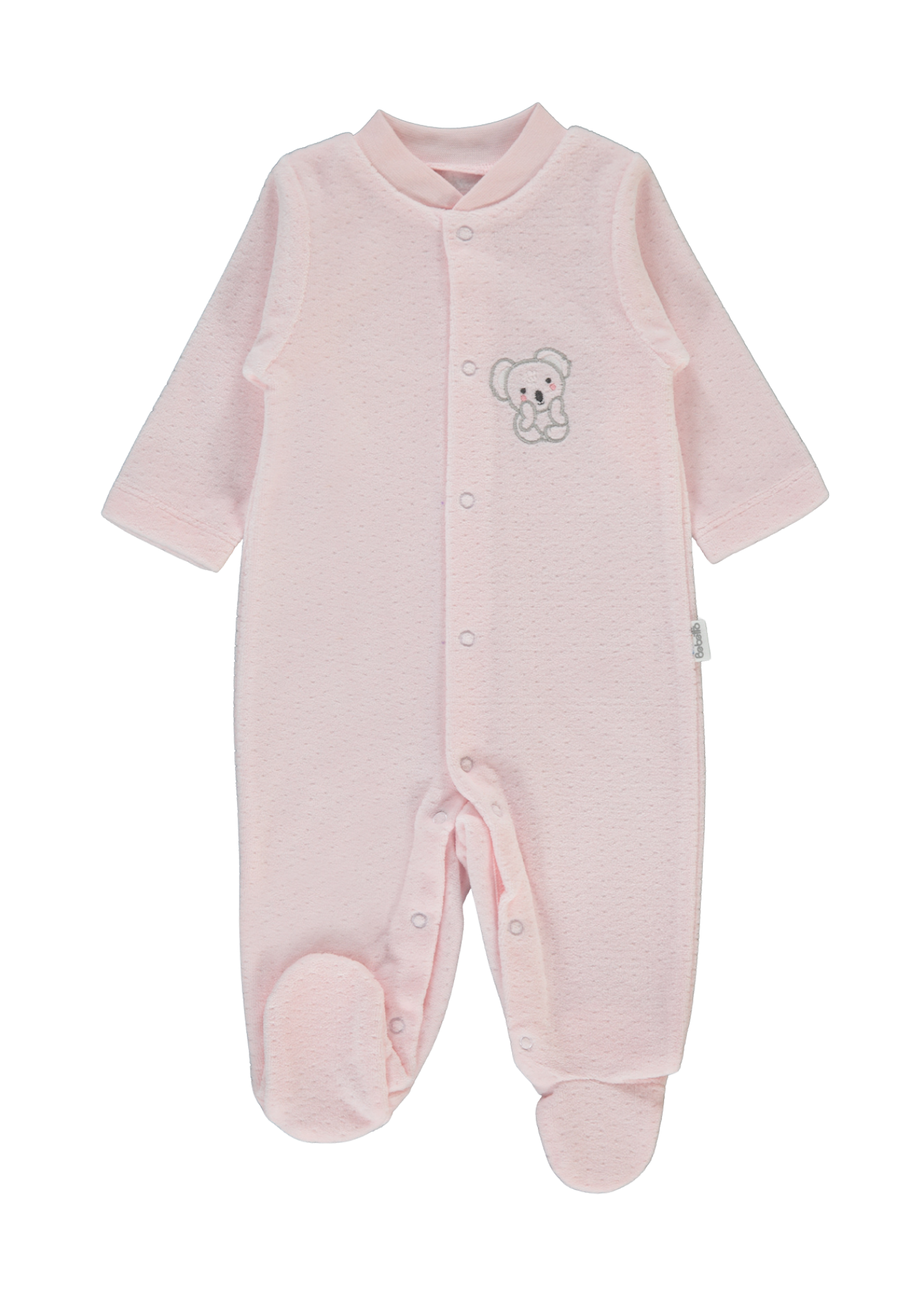 Salopeta Lunga Velur Roz cu Koala T4054 Bebetto
