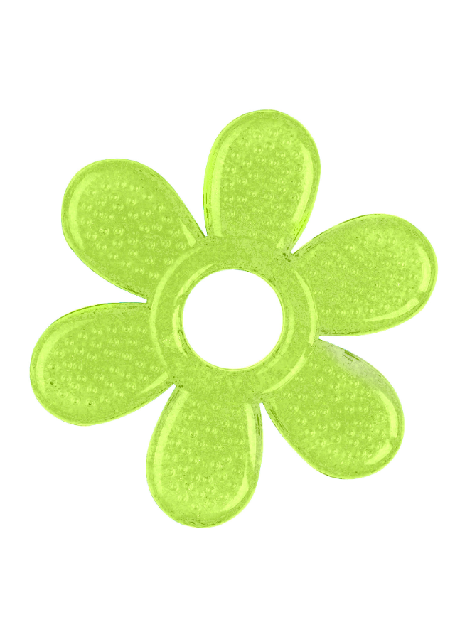 Inel Dentitie Gel Floare Verde 1060 BabyOno - Camera Bebelusului