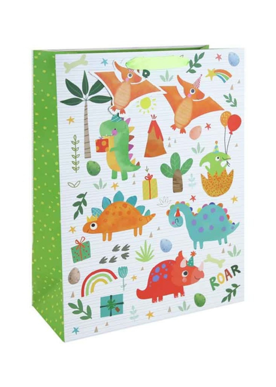 Punga Cadou cu Dinozauri SDE 403 XL Gift Design