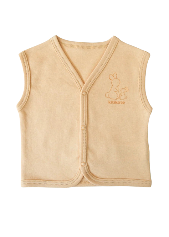 Kitikate S70883 Organic Cream Snap Vest