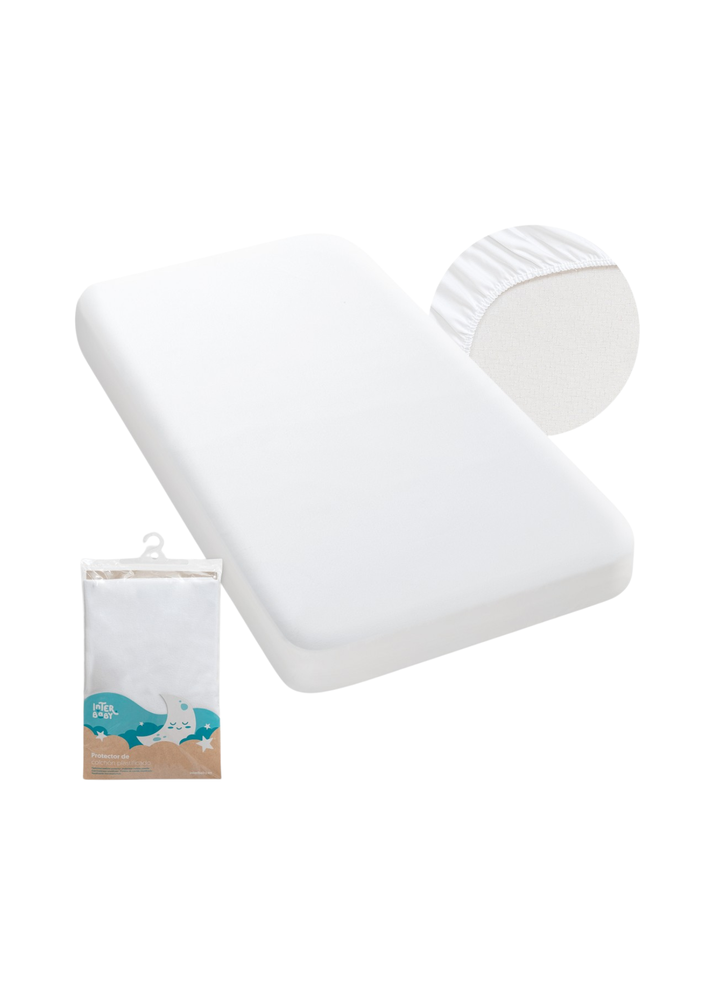 Husa Impermeabila Alba pentru Patut Co-Sleeping 00803 – Interbaby