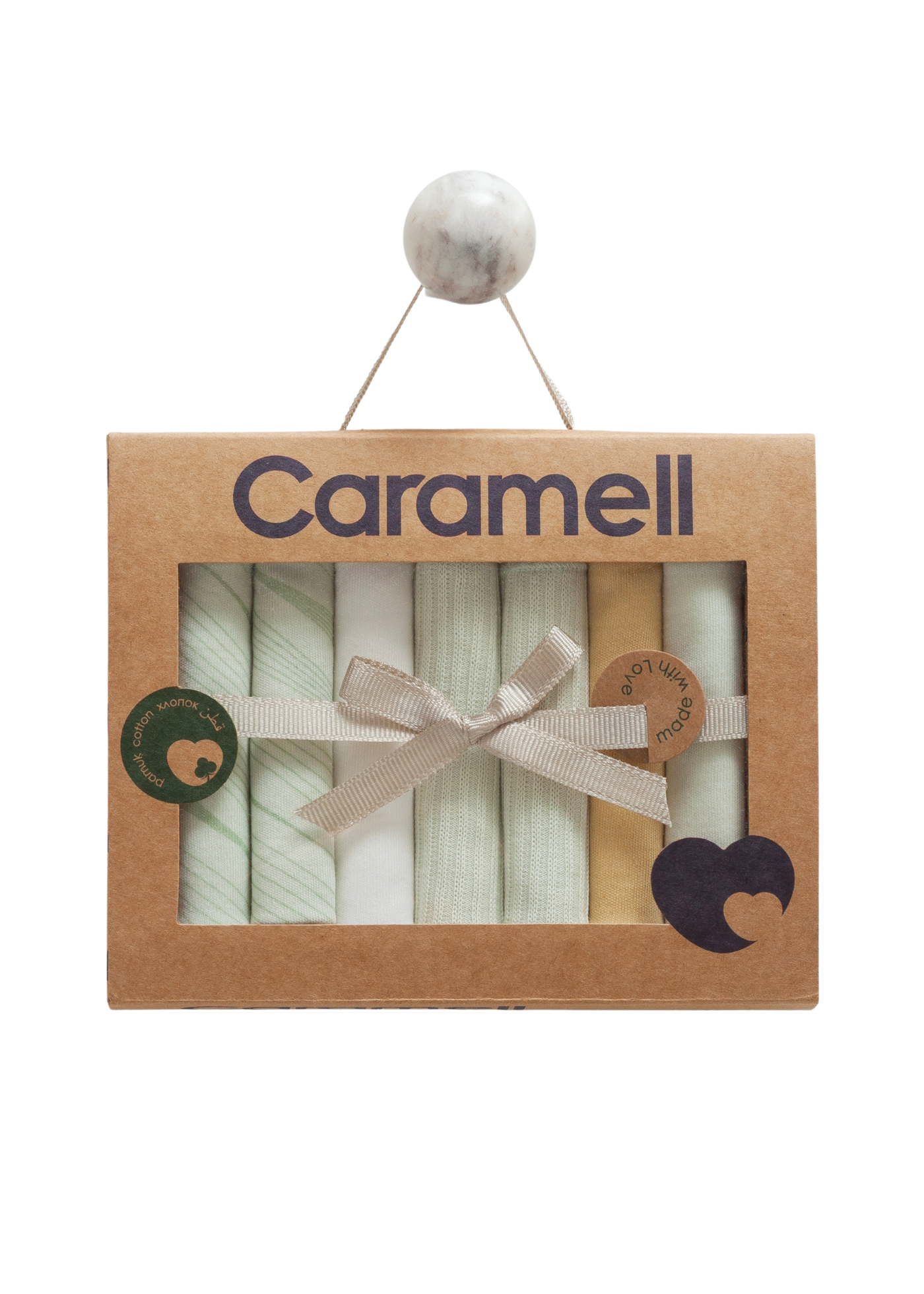 Set 7 Batiste din Bumbac Verde MND1842 Mell Sweet Bbay