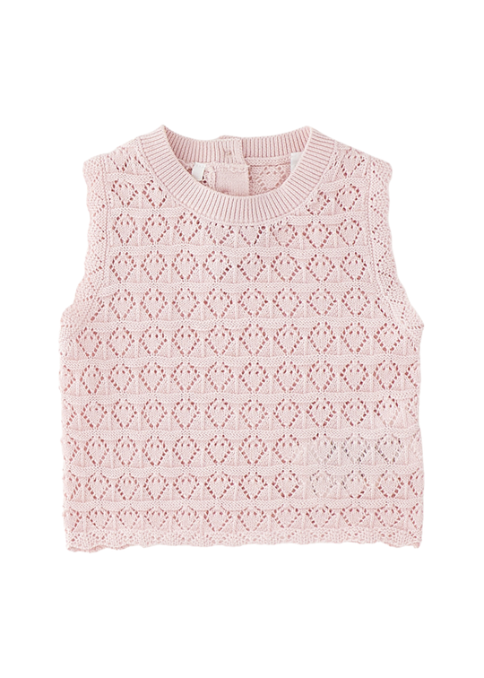 Pink Knitted Vest 3.G707/00 Minibanda