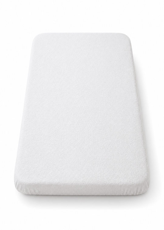 Cearceaf Contact Impermeabil din Bumbac Tip Prosop (108x55x8 cm) AnneBebe