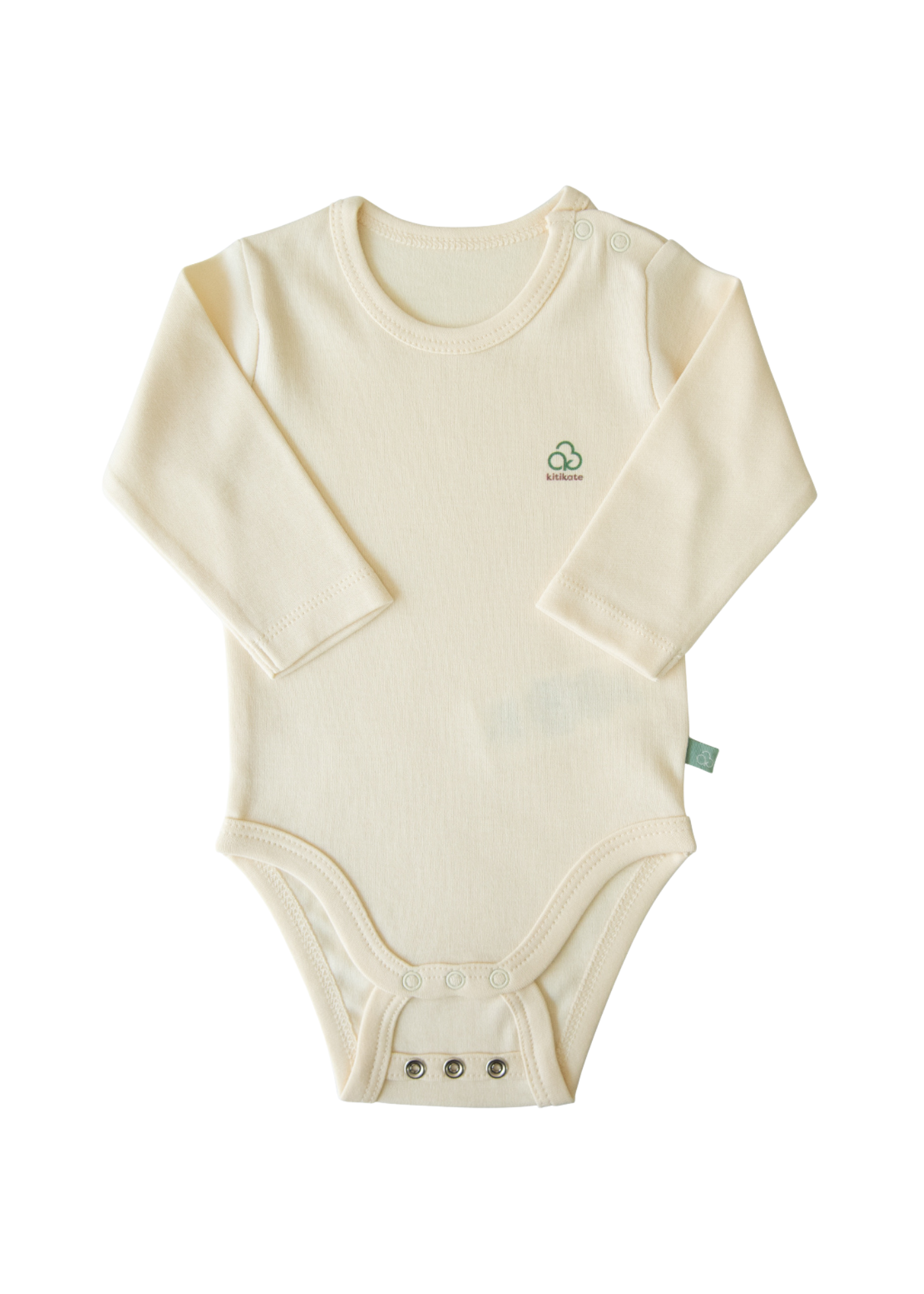 Body Maneca Lunga Bej Bumbac Organic Extensibil S38558 Kitikate