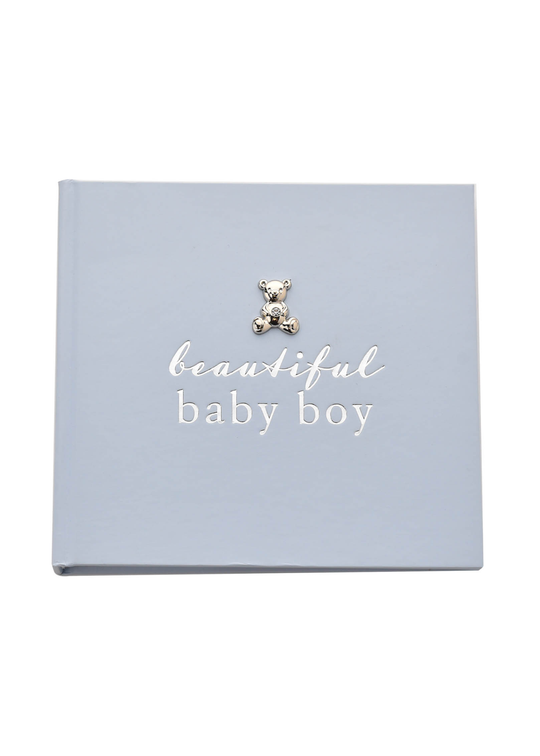 Album Foto Bleu cu Accesorii Argintate Beautiful Baby Boy CG1018 Bambino