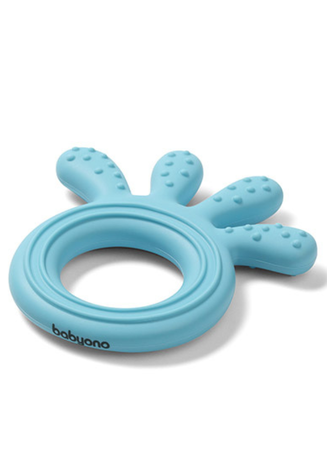 Inel Dentitie Silicon Caracatita Bleu 826/03 BabyOno - Camera Bebelusului