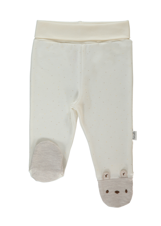 Pantaloni Lungi Bej cu Picouri T4045 Bebetto