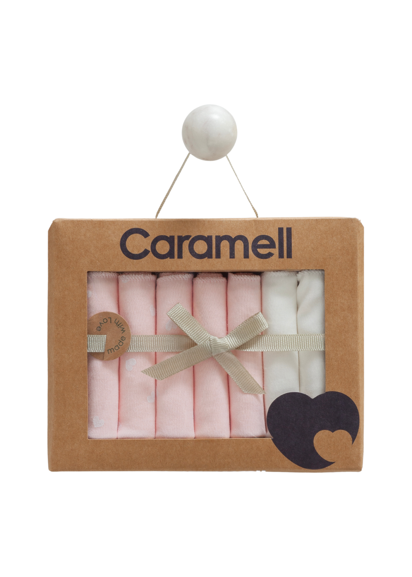 Set 7 Batiste din Bumbac Roz MND1084 Mell Sweet Bbay