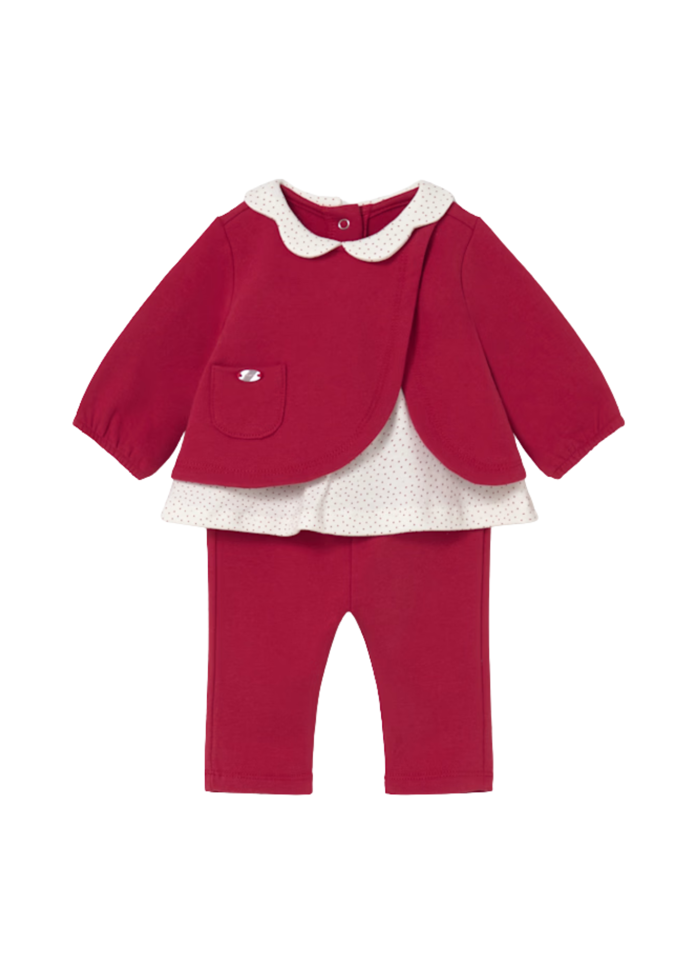 Set 2 Piese Bluza si Colanti Rosu 2707 Mayoral