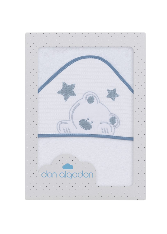 Prosop cu Capison 100x100 cm Alb-Petrol Model Viggo D1189-60 – Interbaby