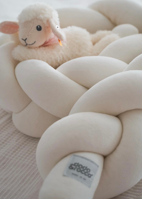 Protectie Impletita CoSleeper Crem Pentru Patut 120 cm 1150-5003-912 Dada&Rocco