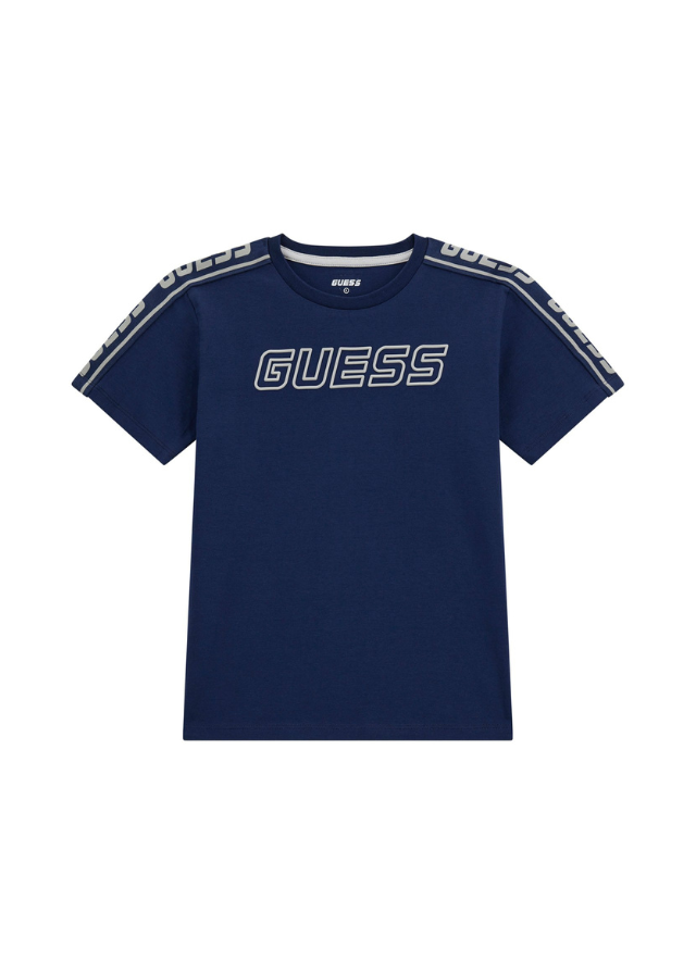 Tricou Albastru cu Maneca Scurta L4YI50 J1314 G7R1 Guess