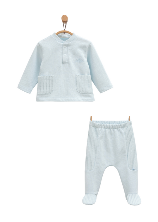 2 Piece Set Blouse and Pants Blue Cool Spring TKE1427 Mell Sweet Baby