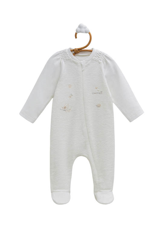 Salopeta Lunga Crem cu Fermoar TK2243 Mell Sweet Baby