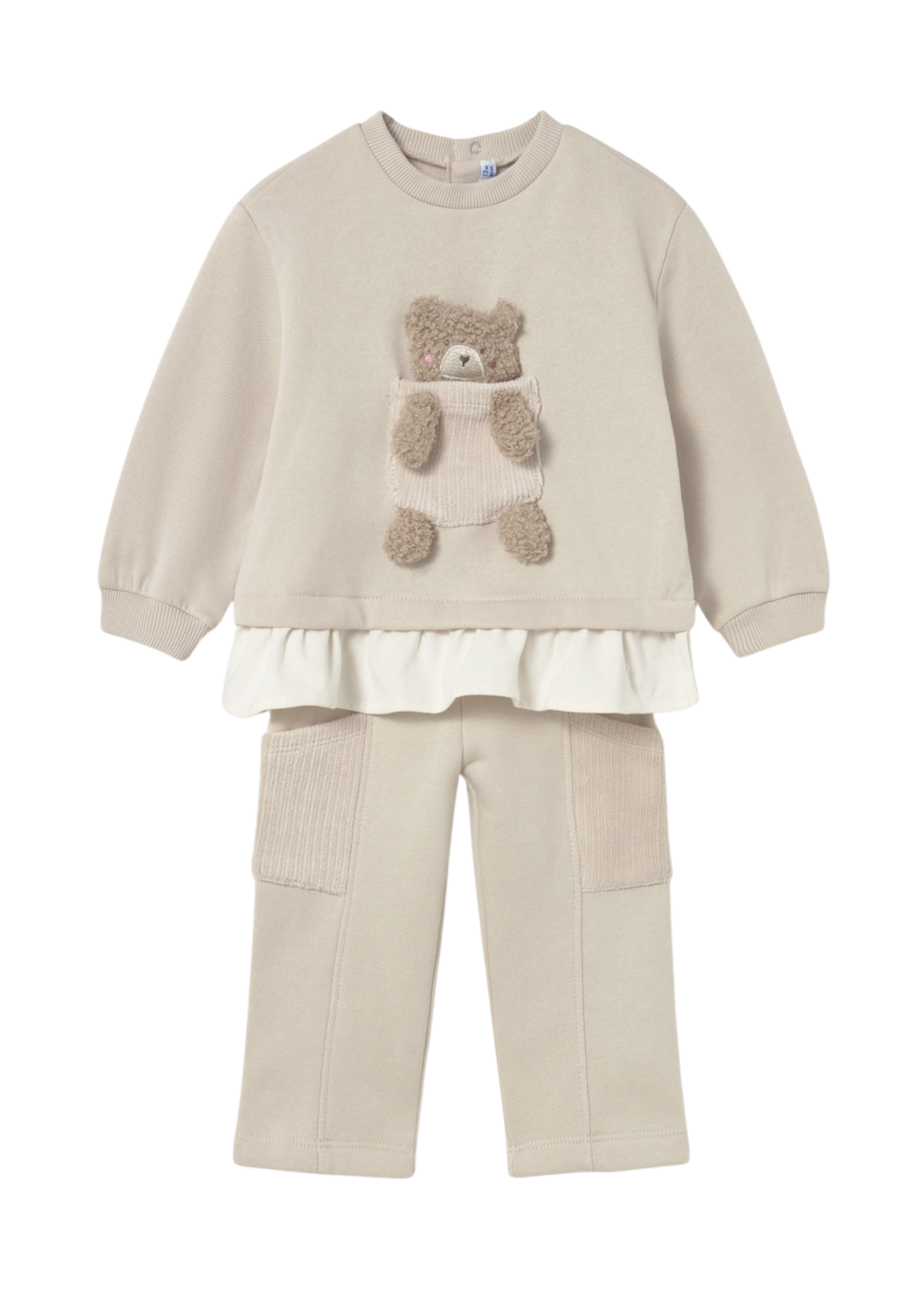 Trening 2 Piese Bej cu Ursulet 2843 Mayoral